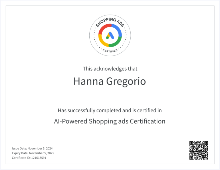 Google Shopping Ads Certification